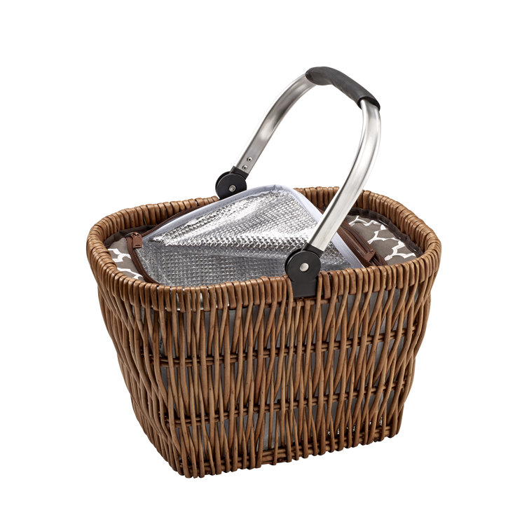 Alcott Hill® Collapsible Handle Cooler Picnic Basket & Reviews Wayfair